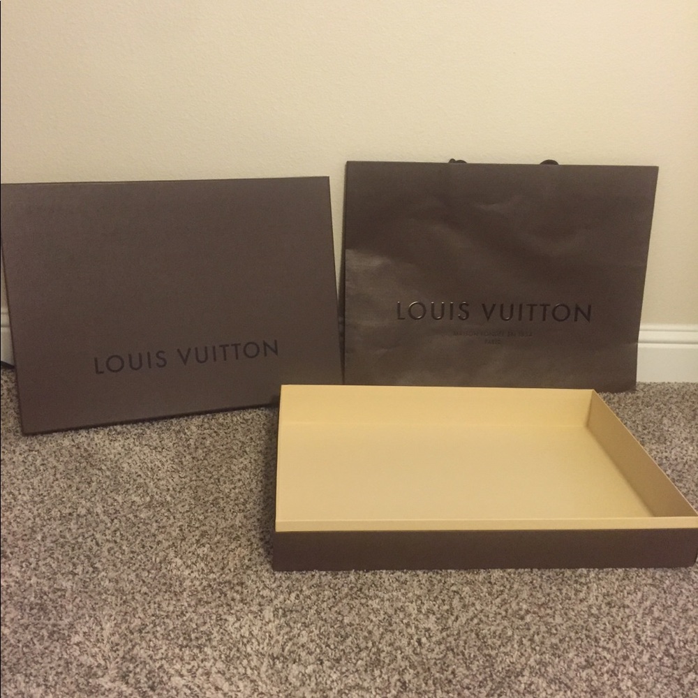 Louis Vuitton box and bag